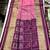 Pink Color Unique Chex and Patola combination  Pure silk Saree