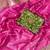 Pink Color Jari Jaqurad Woven with Hand Daying Work Georgette Saree