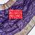 Purple Color Jari Jaqurad Woven with Hand Daying Work Georgette Saree