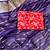 Purple Color Jari Jaqurad Woven with Hand Daying Work Georgette Saree