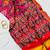 Red Color Patola with bandhani floral print Silk Saree