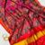 Red Color Patola with bandhani floral print Silk Saree