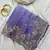 Purple  Color Sequence Embrodairy Cuttwork  Silk Saree