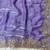 Purple  Color Sequence Embrodairy Cuttwork  Silk Saree