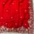 Red  Color Sequence Embrodairy Cuttwork  Silk Saree