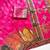 Rani Pink Color Jaqurad Weaving With Print Work Dola Silk Saree