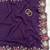 Purple Color Multi thread embroidery cut work Crunchy silk Saree