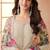 Off-white bids work soft chiffon salwar suit