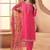 Pink bids work soft chiffon salwar suit