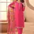 Pink bids work soft chiffon salwar suit