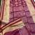 Wine Color hand woven Patola Silk Saree