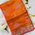 Orange Color Zari Border And Lagdi Pallu Silk Saree