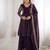 deep purple designer sharara suit