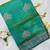 Peacock Green Color Zari Border And Lagdi Pallu Silk Saree