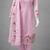 Label divine attire women pink chanderi silk floral thread work kurta pant dupatta set