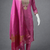 Label divine attire women’s pink viscose simmer kurta pant set with jacquard silk dupatta