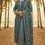 Label divine attire women grey rayon kurta pant dupatta set with lace work