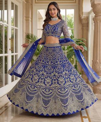 Designer Net Lehenga Choli for Wedding 2