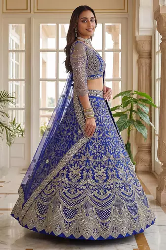 Designer Net Lehenga Choli for Wedding