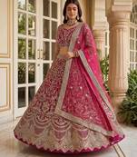 Designer net lehenga choli for wedding
