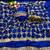 Blue pure soft fandy sattin silk with real mirror work lace border saree