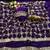 Purple pure soft fandy sattin silk with real mirror work lace border saree