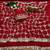 Red pure soft fandy sattin silk with real mirror work lace border saree