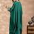 Green cotton sequins work kurta set