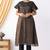 Brown  plain kurta set