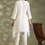 Off white cotton floral print kurta set