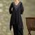 Black cotton floral print kurta set