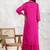 Magenta modal geometric print kurta set