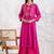 Magenta modal geometric print kurta set