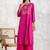 Magenta modal geometric print kurta set