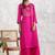 Magenta modal geometric print kurta set