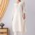 Ivory chanderi silk hand embroidery kurta set