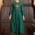 Green chanderi silk hand embroidery kurta set