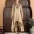 Beige modal hand embroidery kurta set