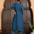 Blue chanderi silk plain kurta set