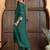 Green art silk plain kurta set