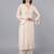 Off white velvet sequins work kurta set