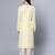 Yellow chanderi silk plain kurta set