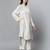 Off white chanderi silk plain kurta set