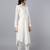 Off white chanderi silk plain kurta set