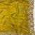 Yellow Color Multi thread embroidery cut work Georgette Saree