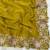 Yellow Color Multi thread embroidery cut work Georgette Saree