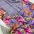 Purple Color Digital floral print Tissue Saree