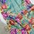 Teal Color Digital floral print Tissue Saree