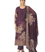  pista green pure georgette embroidered dress material