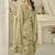  pista green pure georgette embroidered dress material